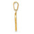 Image of 14K Yellow Gold P Script Initial Pendant