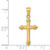 Image of 14K Yellow Gold Passion Cross Pendant C4474