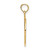 Image of 14K Yellow Gold Peace Sign Pendant C3053