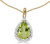 Image of 14k Yellow Gold Pear Peridot Pendant (Chain NOT included)