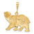 Image of 14K Yellow Gold Polar Bear Pendant