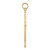Image of 14K Yellow Gold Polished & Cut-Out Cross Pendant K8482