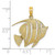 Image of 14K Yellow Gold Polished & Cut-Out Fish Pendant