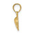 Image of 14K Yellow Gold Polished & Engraved Mini Turtle Pendant