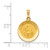 Image of 14K Yellow Gold Polished & Satin First Holy Communion Medal Pendant XR1388 Image of 14K Yellow Gold Polished & Satin First Holy Communion Medal Pendant XR1388