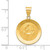 Image of 14K Yellow Gold Polished & Satin First Holy Communion Medal Pendant XR1389 Image of 14K Yellow Gold Polished & Satin First Holy Communion Medal Pendant XR1389