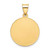 Image of 14K Yellow Gold Polished & Satin First Holy Communion Medal Pendant XR1389 Image of 14K Yellow Gold Polished & Satin First Holy Communion Medal Pendant XR1389