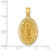 Image of 14K Yellow Gold Polished & Satin Hollow Spanish Lady Of Guadalupe Medal Pendant