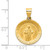 Image of 14K Yellow Gold Polished & Satin Hollow Spanish St. Jude Thaddeus Medal Pendant