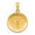 Image of 14K Yellow Gold Polished & Satin Our Lady Of Guadalupe Medal Pendant XR1244
