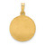 Image of 14K Yellow Gold Polished & Satin Sacred Heart Of Jesus Medal Pendant XR1237