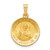 Image of 14K Yellow Gold Polished & Satin Sacred Heart Of Jesus Medal Pendant XR1237