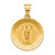 Image of 14K Yellow Gold Polished & Satin Spanish Our Lady Guadalupe Hollow Medal Pendant