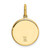 Image of 14K Yellow Gold Polished & Satin St Christopher Medal Pendant