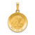 Image of 14K Yellow Gold Polished & Satin St. Andrew Medal Pendant