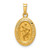 Image of 14K Yellow Gold Polished & Satin St. Christopher Medal Pendant XR1304