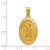 Image of 14K Yellow Gold Polished & Satin St. Christopher Medal Pendant XR1308