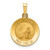 Image of 14K Yellow Gold Polished & Satin St. Francis Medal Pendant XR1321
