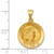 Image of 14K Yellow Gold Polished & Satin St. Francis Medal Pendant XR1322