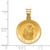 Image of 14K Yellow Gold Polished & Satin St. Francis Of Assisi Medal Pendant XR1326