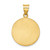 Image of 14K Yellow Gold Polished & Satin St. Francis Of Assisi Medal Pendant XR1326