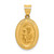 Image of 14K Yellow Gold Polished & Satin St. Joseph Medal Pendant XR1344