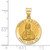 Image of 14K Yellow Gold Polished & Satin St. Kateri Hollow Medal Pendant