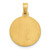 Image of 14K Yellow Gold Polished & Satin St. Luke Medal Pendant XR1356