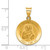 Image of 14K Yellow Gold Polished & Satin St. Peter Medal Pendant XR1380