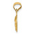 Image of 14K Yellow Gold Polished & Shiny-Cut Corpus Circle Pendant K5620