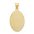 Image of 14K Yellow Gold Polished & Shiny-Cut Corpus Oval Pendant K5608