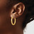 Image of 25mm 14K Yellow Gold Polished & Shiny-Cut Endless Hoop Earrings TF1005