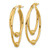 Image of 32.9mm 14K Yellow Gold Polished & Shiny-Cut Hoop Earrings TF1246