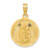 Image of 14K Yellow Gold Polished & Shiny-Cut Lady Of Guadalupe Circle Pendant K5626