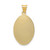 Image of 14K Yellow Gold Polished & Shiny-Cut Lady Of Guadalupe Oval Pendant K5634