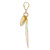 Image of 14K Yellow Gold Polished & Shiny-Cut Open and Puff Heart Pendant