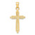 Image of 14k Yellow Gold Polished & Textured Fancy Cross Pendant K9926