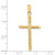 Image of 14K Yellow Gold Polished & Textured Fancy Cross Pendant K9949