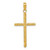 Image of 14K Yellow Gold Polished & Textured Fancy Cross Pendant K9949