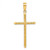 Image of 14K Yellow Gold Polished & Textured Fancy Cross Pendant K9950