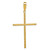 Image of 14K Yellow Gold Polished & Textured Fancy Cross Pendant K9952