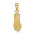 Image of 14K Yellow Gold Polished & Textured Flip Flop Pendant