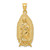Image of 14k Yellow Gold Polished & Textured Guadalupe Pendant
