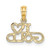 Image of 14K Yellow Gold Polished & Textured I Love Gold Pendant