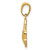 Image of 14K Yellow Gold Polished & Textured Just Married Pendant