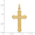 Image of 14K Yellow Gold Polished & Textured Passion Cross Pendant