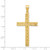 Image of 14K Yellow Gold Polished & Textured Shiny-Cut Latin Cross Pendant