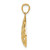 Image of 14K Yellow Gold Polished & Textured Small Filigree Teardrop Pendant