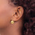 Image of 10.5mm 14K Yellow Gold Polished 10.5mm Button Kidney Wire Stud Earrings