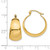 Image of 14mm 14K Yellow Gold Polished 10.5mm Tapered Hoop Earrings E673